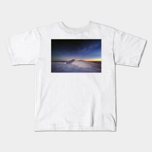 Corn Du and Pen y Fan at Night Kids T-Shirt